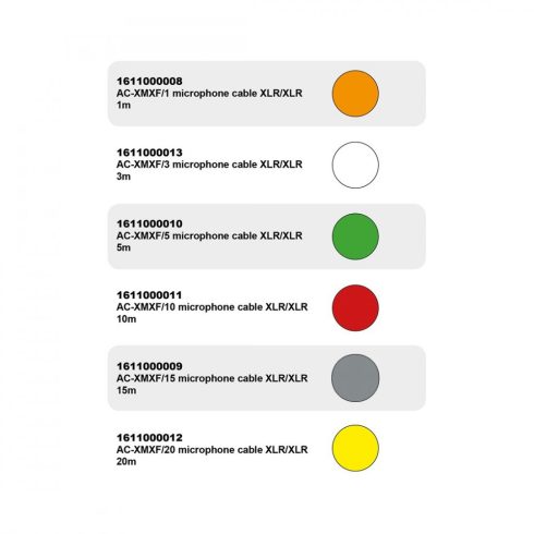 AC-XMXF/5 XLR/XLR 5m - mikrofon kábel
