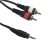 Accu-cable 3.5 jack stereo - 2x RCA male 1.5m kábel