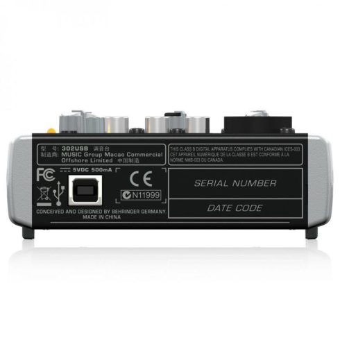 Behringer XENYX 302USB keverő 5 bemenettel