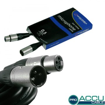   AC-PRO-XMXF/0,5 XLRm/f 0,5m - professzionális mikrofon kábel