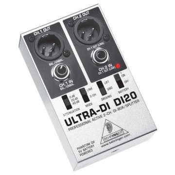 Behringer Ultra-DI DI20 2-csatornás aktív DI-Box/Splitter