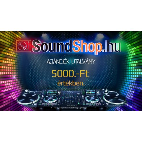 Soundshop ajándékutalvány 5000Ft