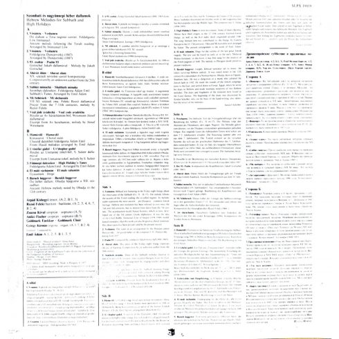 Hebrew Melodies for Sabbath and Night Holidays