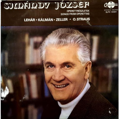 Simándy József operettdalokat énekel