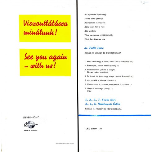 Viszontlátásra minálunk 