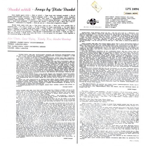 Dankó nóták Szegedi Dankó Pista cigányzenekar