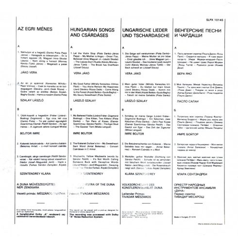 Az egri ménes Magyar nóta és csárdás