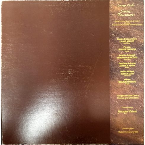 Verdi - Boccanegra - 3 lemez