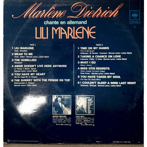 Marlene Dietrich Lili Marlene