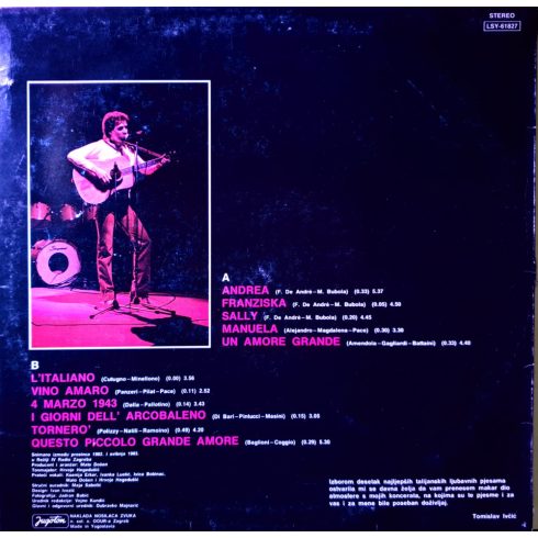 Tomislav Ivcic - Talijanska Ploca