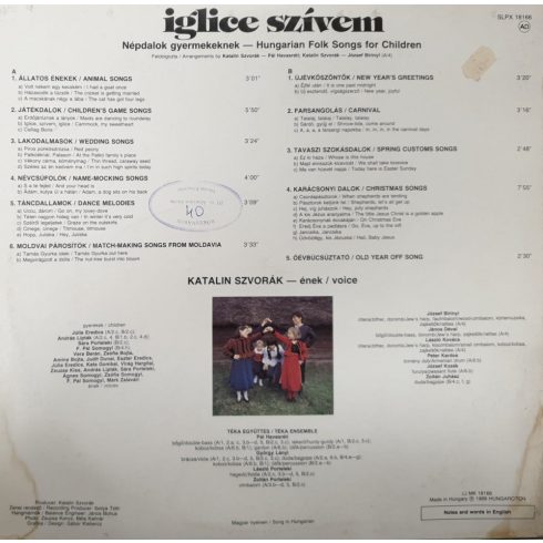 Szvorék Katalin Téka - iglice szívem népdalok gyermekeknek