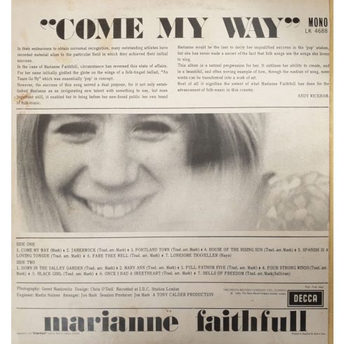 Marianne Faithfull - come my way
