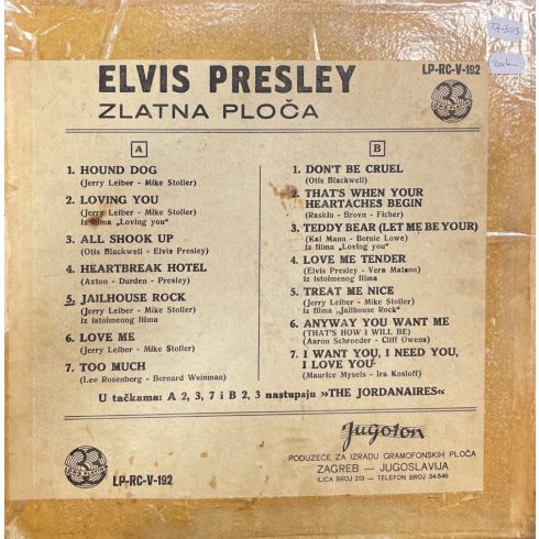 Elvis Presley - Elvis' gonlden records